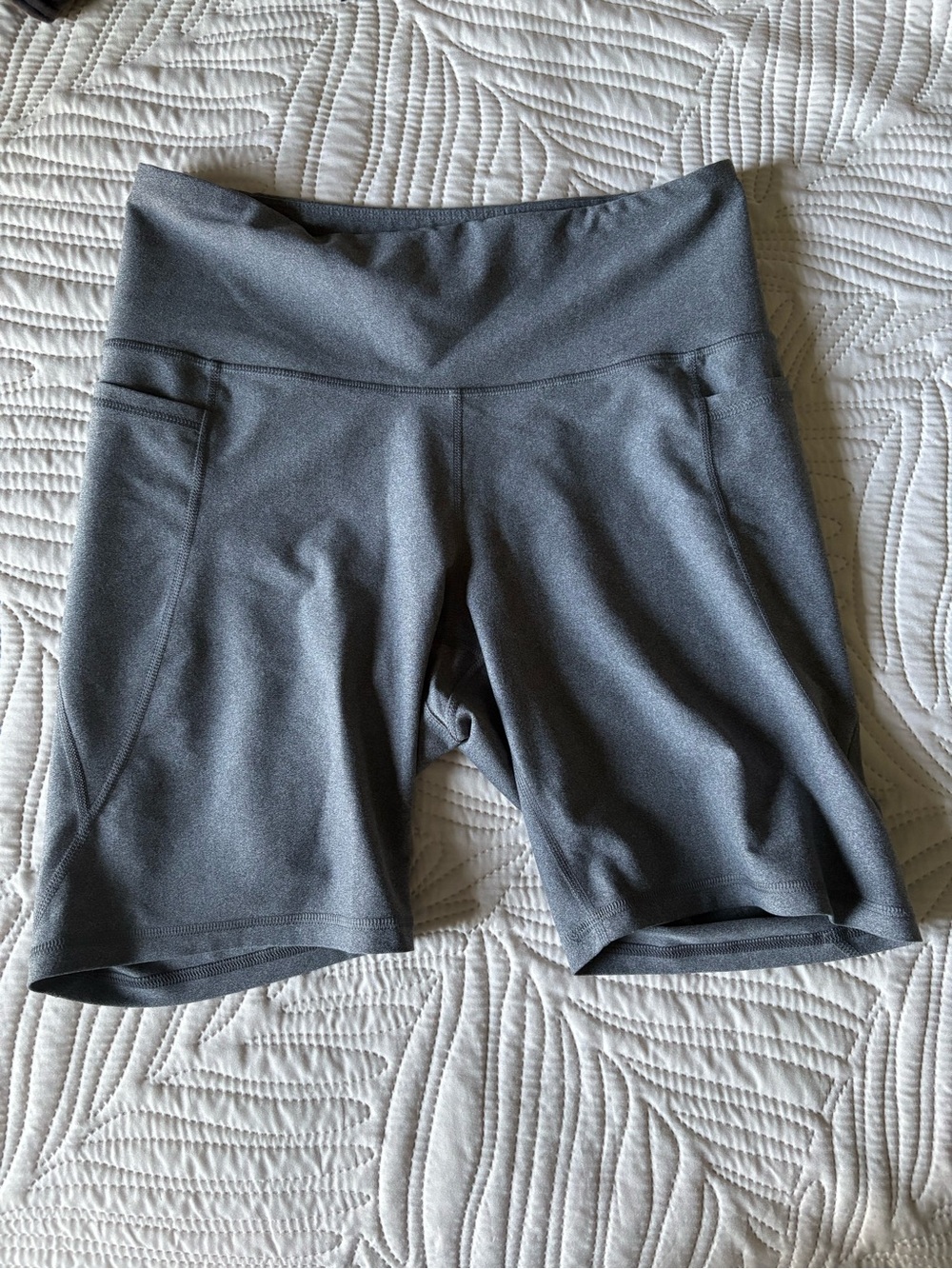 Old Navy Gray High-Rise Bike Shorts